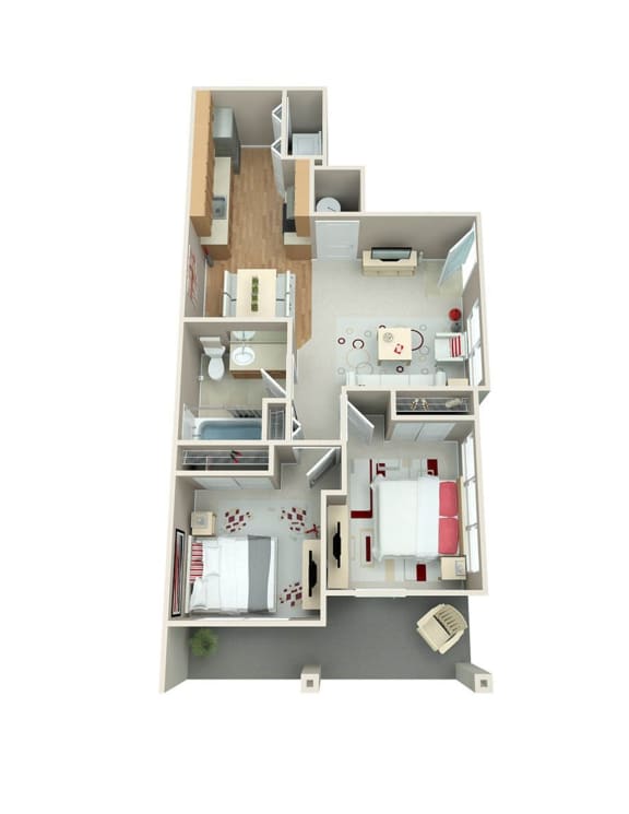 Floor Plans of Sunset Crossing in Beaverton, OR